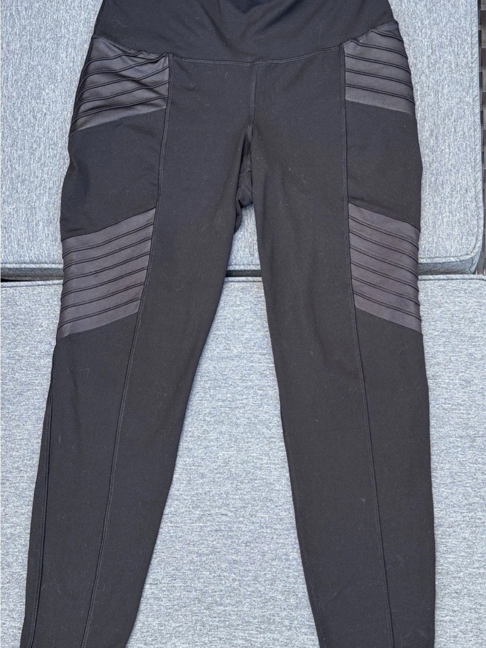 Old Navy Active Womens Black Go Dry 7/8 Leggings Moto Style Size Large